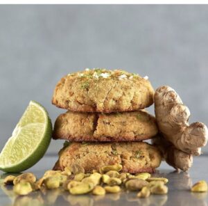 Citrus Spice Cookies three in row