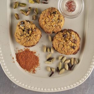 Bake golden cookies 3 in white tray